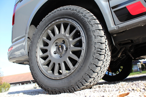 8x18 ET45 Twin-Monotube-Projekt-AT2 Alufelge granit für VW T5
